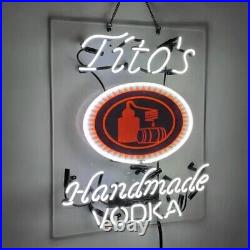 US Stock Tito's Handmade Vodka Neon Sign 19x15 Beer Bar Store Pub Wall Decor
