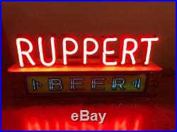 Vintage 1930s Jacob Ruppert Beer Neon Lackner Advertising Sign New York