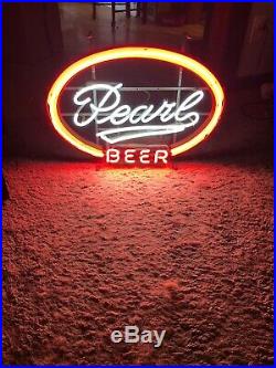 Vintage 1950/60s Neon Pearl Beer Sign San Antonio TX
