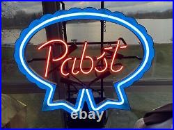 Vintage 1980s PBR Pabst Blue Ribbon Beer Neon Lighted Sign 22