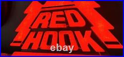 Vintage 28 X 21 RED HOOK Neon Beer/ Man Cave Sign Works Great Discontinued
