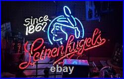 Vintage 30x23 Leinenkugel Beer Neon Sign Complete