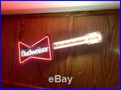 Vintage Budweiser Guitar neon sign Light Collectible Bar Beer Advertise