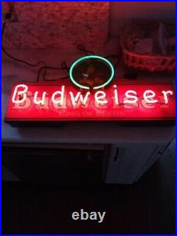 Vintage Budweiser King Of Beers Neon Sign Eagle Logo Updated Dimensions In Descr