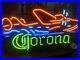 Vintage-Corona-With-Airplane-Neon-Beer-Sign-Collectible-Great-For-Man-Cave-01-hodm
