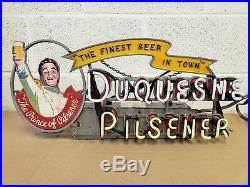 Vintage Duquesne Beer Neon Sign