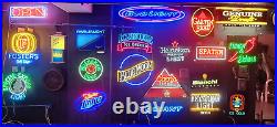 Vintage Icehouse Ice Brewed Beer Neon Sign 25x20 Man Cave, Pub Lighting