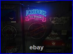 Vintage Icehouse Ice Brewed Beer Neon Sign 25x20 Man Cave, Pub Lighting