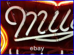 Vintage Miller High Life Beer Neon Sign Light 20x19 USA 1976 Franceformer