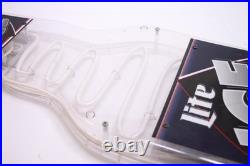 Vintage Miller LITE ICE BEER Motion BOTTLE Shaped NEON SignDouble Sided 42