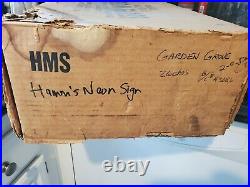 Vintage Rare Hamm's Beer Advertising Light Up Sign 1960's neon new in box bar