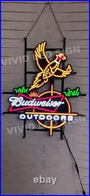 Vivid LED 24 Flying Pheasant Hunters Outdoors Beer Neon Sign Light With Dimmer