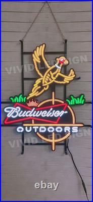 Vivid LED 24 Flying Pheasant Hunters Outdoors Beer Neon Sign Light With Dimmer