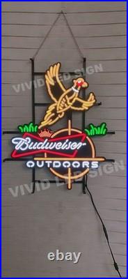 Vivid LED 24 Flying Pheasant Hunters Outdoors Beer Neon Sign Light With Dimmer