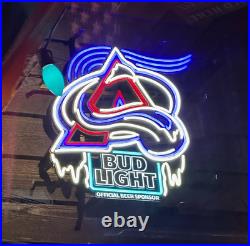 Vivid LED Colorado Avalanche Hockey Beer 24x24 Neon Sign Light With Dimmer Vivid LED Colorado Avalanche Hockey Beer 24x24 Neon Sign Light With Dimmer