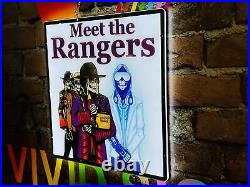 Voodoo Meet The Rangers Belgian Beer 2D LED 16 Neon Sign Lamp Light Wall Decor