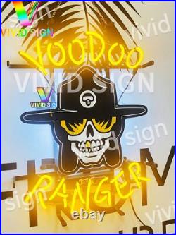 Voodoo Ranger IPA Beer Real Glass 20x16 Neon Sign Light Lamp HD Vivid Printing