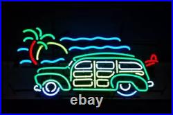 Wagon Woody 20x16 Neon Sign Bar Lamp Beer Light Night Gift Man Cave Club EY