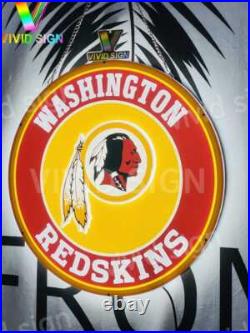 Washington Redskins 16x16 3D LED Neon Beer Bar Sign Display Light Lamp Washington Redskins 16x16 3D LED Neon Beer Bar Sign Display Light Lamp