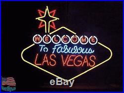 Welcome to Las Vegas Nevada Beer Pub Bar Neon Sign 24X20 From USA