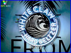 White Claw Hard Seltzer Beer 24x24 Neon Light Sign Lamp With HD Vivid Printing
