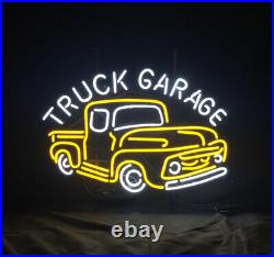 White Truck Garage Neon Light Sign Display Custom Beer Bar Workshop Sign 24