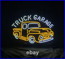 White Truck Garage Neon Light Sign Display Custom Beer Bar Workshop Sign 24