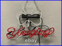 Yuengling Beer Clover Acrylic 17x14 Neon Light Sign Lamp Bar Open Wall Decor