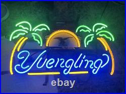 Yuengling Beer Eagle Palm Trees 17x14 Neon Light Sign Lamp Bar Open Wall Decor