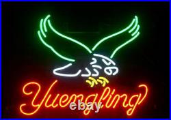 Yuengling Eagle Neon Sign 20x16 Light Lamp Beer Bar Pub Wall Decor Real Glass