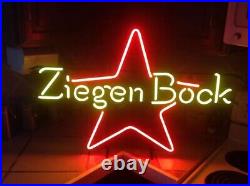 Ziegen Bock Beer 20x16 Neon Sign Bar Lamp Light Bar Club Gift Man Cave Party